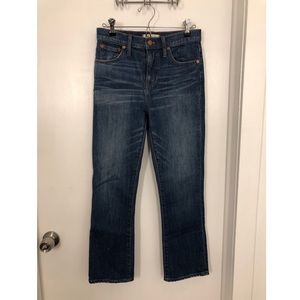 Madewell 10” high rise demi boot size 26 jeans